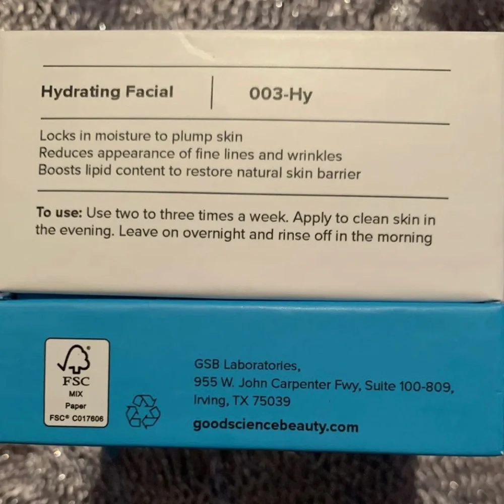 Good Science Beauty 003-Hy Hydrating Facial 1.5 Fl Oz / 44 mL NIB/SEALED